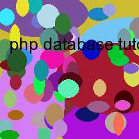 php database tutorial